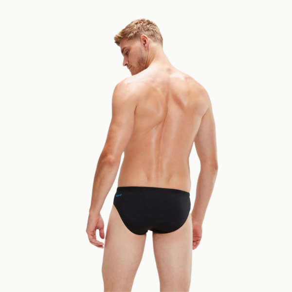 Плавки Speedo HyperBoom Splice 7cm Brief (Мужской; 30 (46); Черный/Голубой)